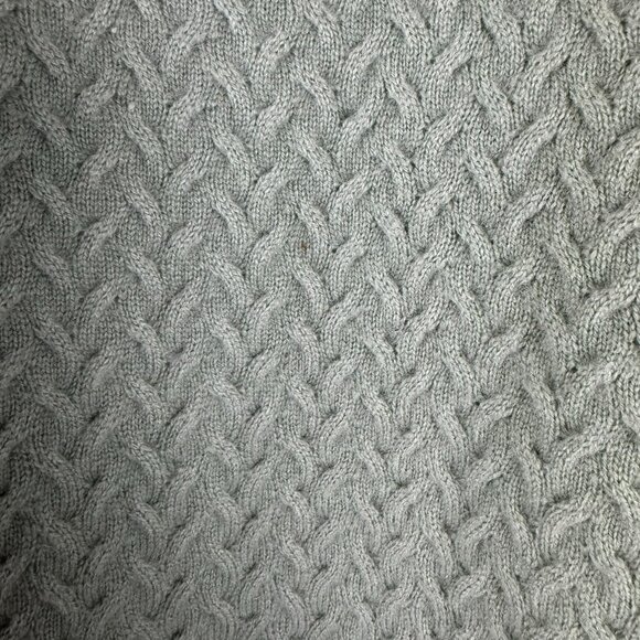 Charter Club 2 Ply Cashmere Sweater Womens Large Textured Weave Green FS-1350 - Picture 12 of 16